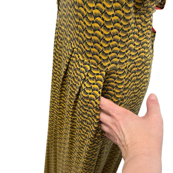 Boden Alberta Tuscan Sun Short Sleeve Jersey Dress Size UK 18 US 14 LONG - Picture 7 of 13